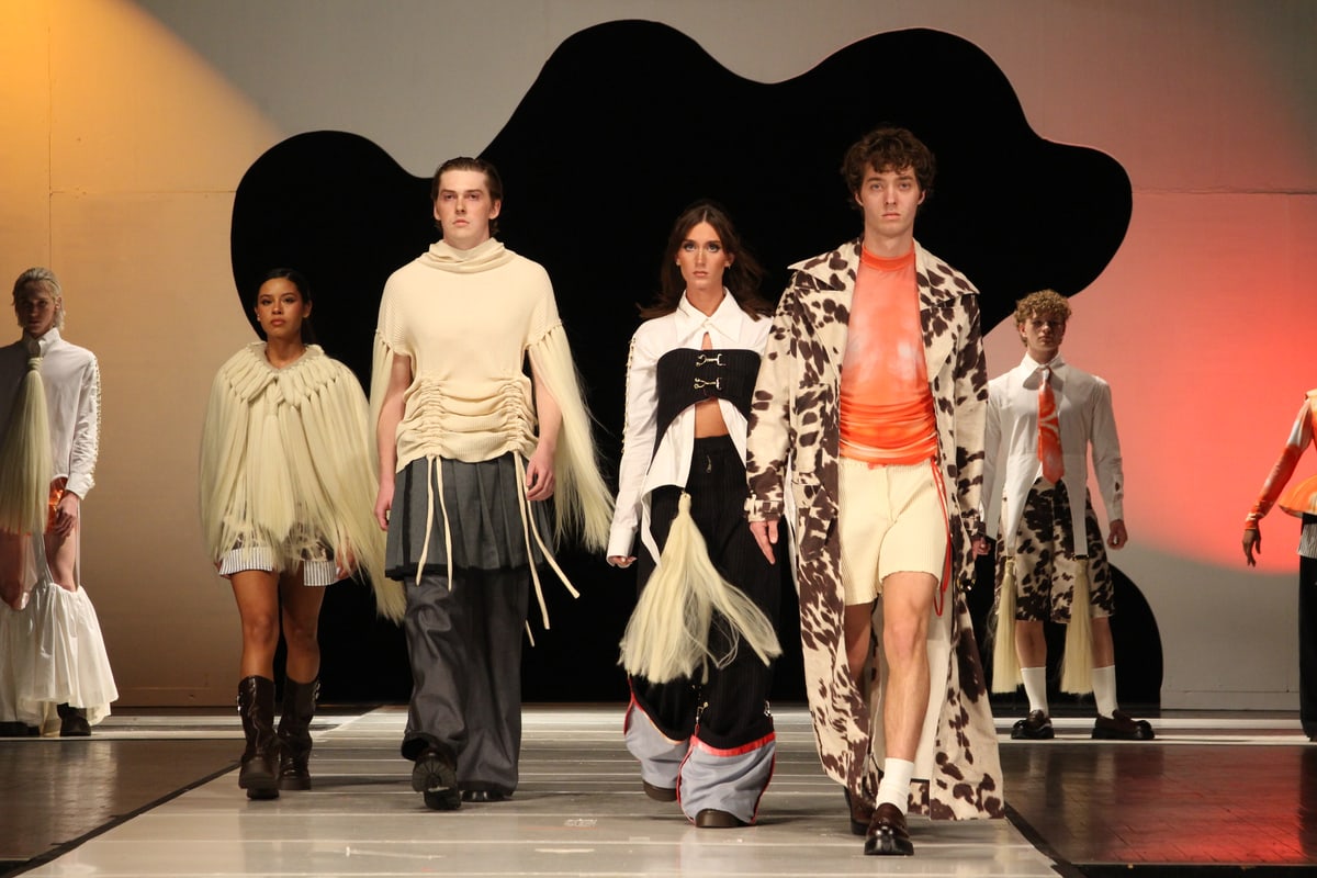 Runway walk — cow look